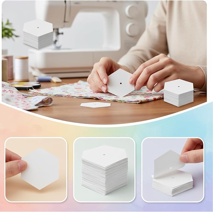 1050 PCS 1" Paper Piecing for Quilting DIY Patchwork Sewing Crafts for DIY - Image 6