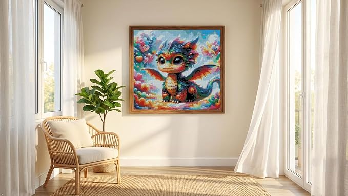 MYBISYMQQ Cute Rainbow Dragon Cross Stitch Kits - Image 5