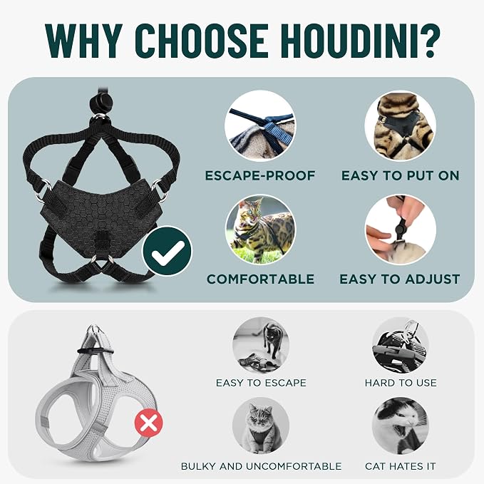 Houdini™ Escape Proof Kitten Harness and Leash Set by OutdoorBengal – Orange - Image 3