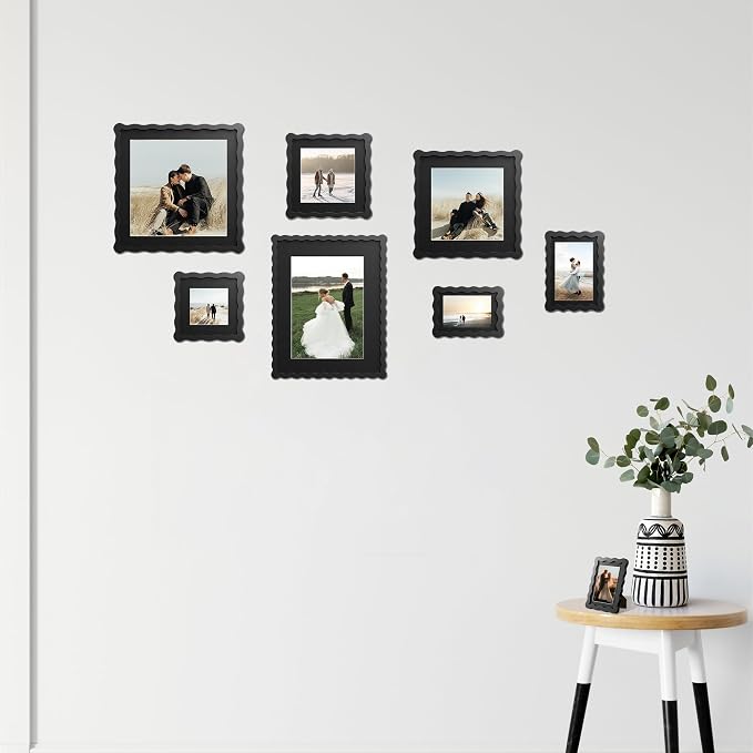 8X8 Wavy Picture Frame With Mat - Image 5