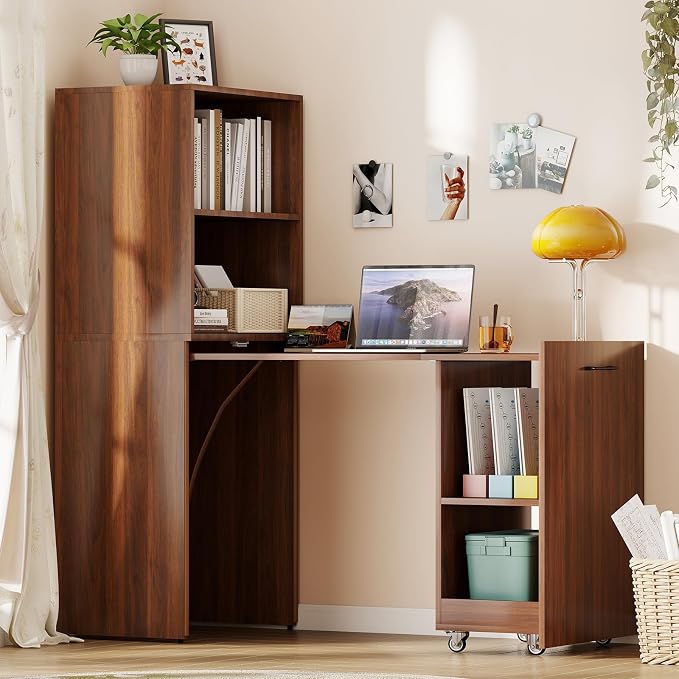 Zevemomo Folding Desk, Convertible Table by Zevemomo