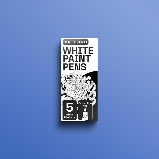 ARTISTRO 5 White Paint Pen for Rock, Painting - Image 8