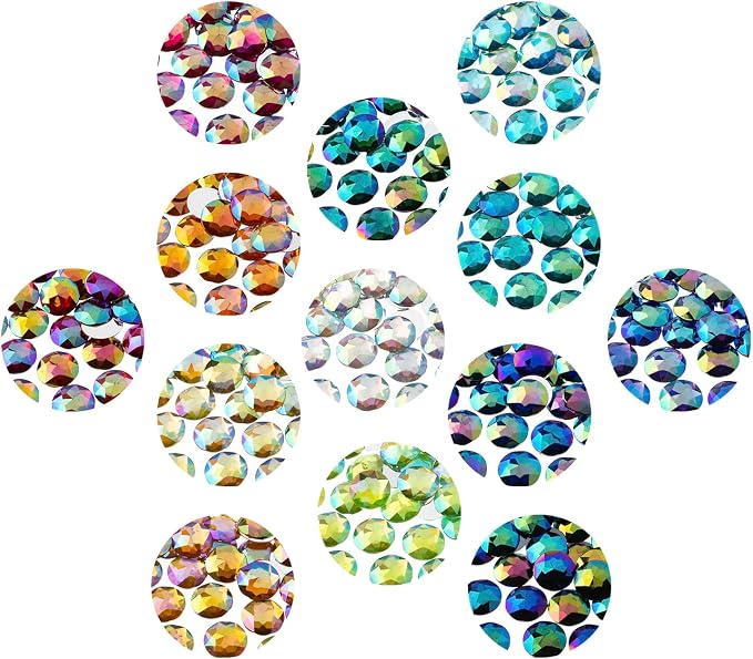 John Bead 200 Pieces 20mm, Acrylic Round Flat Back Rhinestones - Image 5