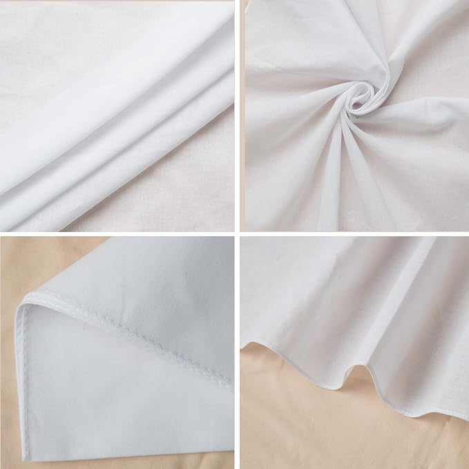 White Bandanas Women Men Large Cotton Tie Dye Party Supplies Plain Head Wrap - Image 5