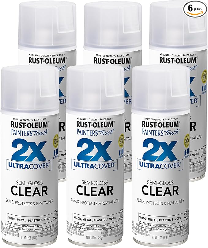 Rust-Oleum Painter's Touch 2X Ultra Cover Spray Paint, Semi-Gloss Clear | by Rust-Oleum