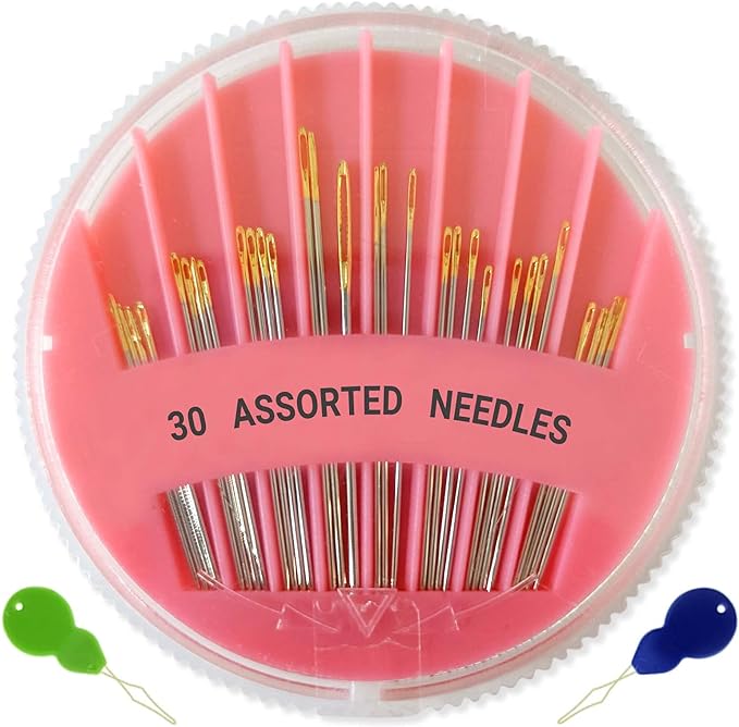Premium Hand Sewing Needles, 6 Sizes Assorted Sewing Needles by JekiiNova-JustforElegance
