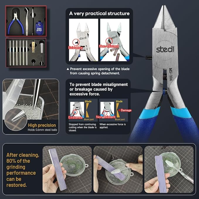 stedi Model Tools Kit for Professionals 14 PCS, Modeler Professional Tools Kit - Image 4