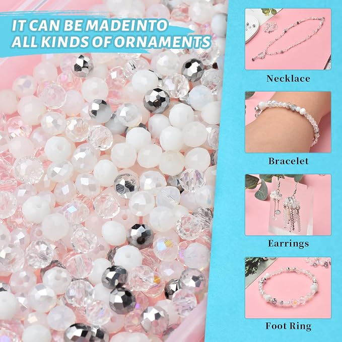 Crystal Rondelle Beads for Jewelry Making - Image 3