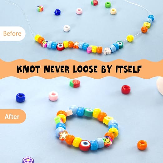 3 Pcs Bracelet String Elastic String Kont Fixing Drip, Jewelry Glue - Image 2