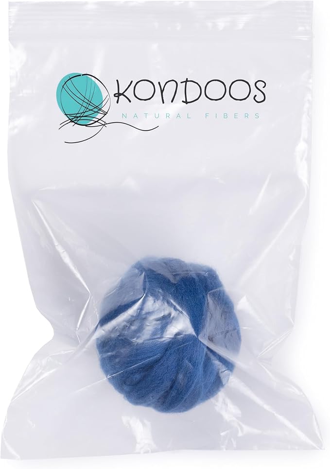 Natural Wool roving, 2 OZ. Best Wool - Image 2