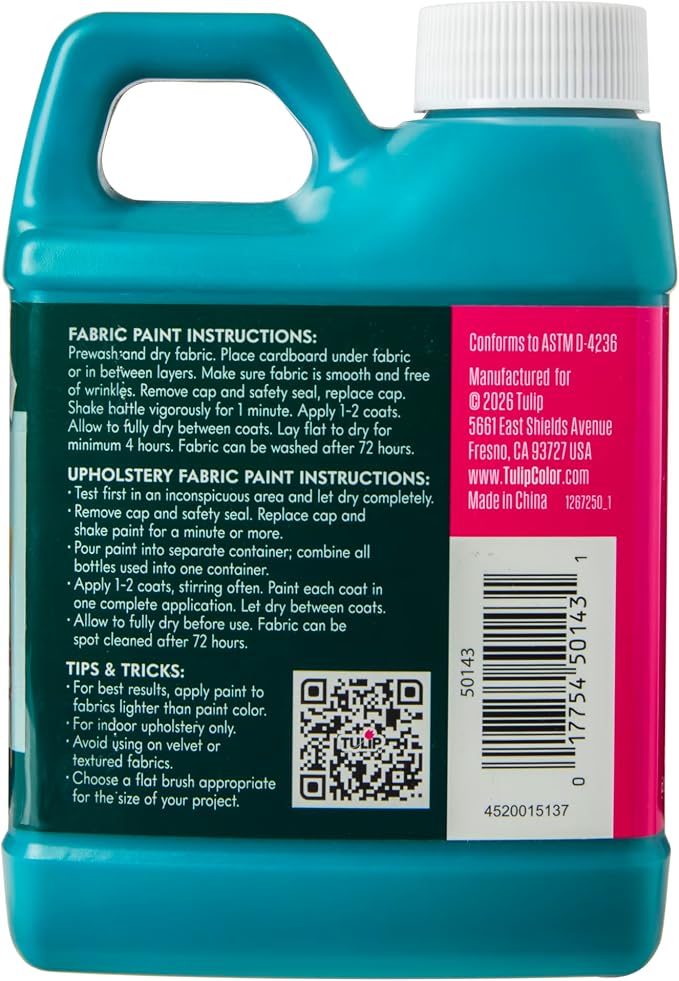 Tulip Fabric & Upholstery Paint, Emerald Green, 16.9 fl. oz. - Image 4