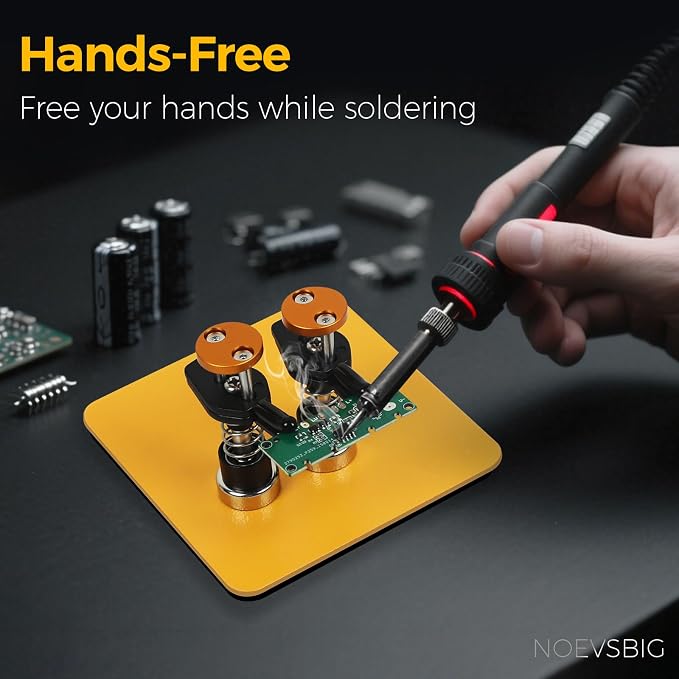 NOEVSBIG Magnetic Helping Hands Clamp Metal, Adjustable Third Hand Soldering - Image 7