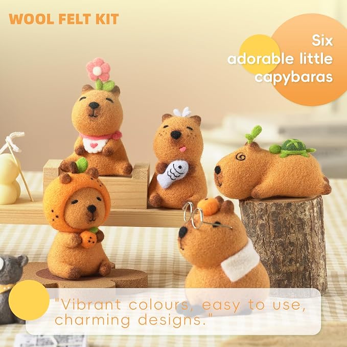 LUDOTEK Needle Felting Kit, Wool Felt Needle Felting Tools Foam Pad, Craft - Image 2