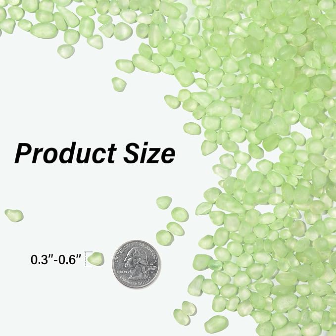 QEQEKAKA Sea Glass Stones for Crafts About 2.75LB Glass Pebbles Gemstones Bulk - Image 4
