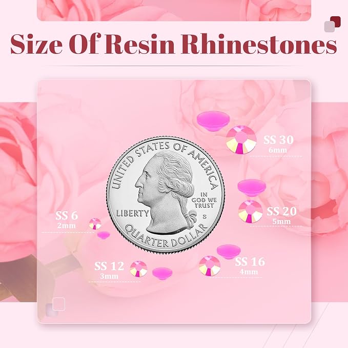 6000PCS 4mm Resin Jelly Rhinestones in Bulk, Bedazzling Flatback Crystals - Image 3