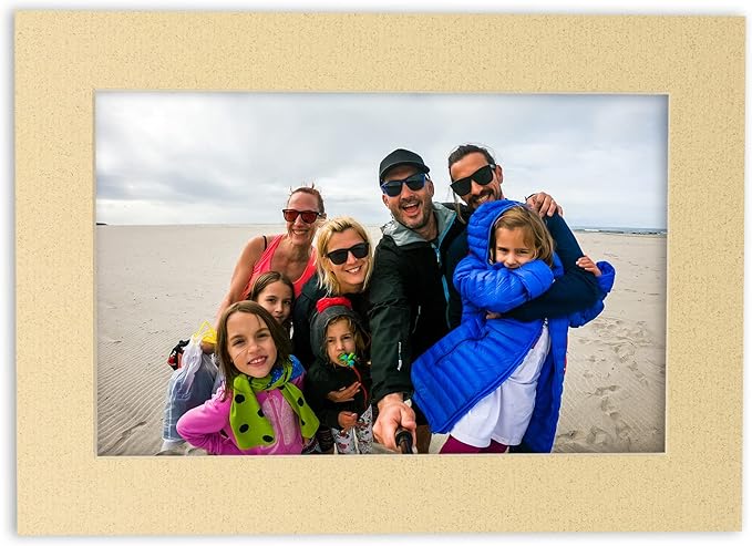 11x14 Mat for 8.5x11 Photo - Precut Tan Picture Matboard for Frames Measuring 11 x 14 Inches - Bevel Cut Matte to Display Art Measuring 8.5 x 11 Inches - Acid Free Pack of 100 MATS