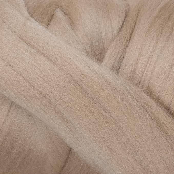 Colored Natural Wool roving, 8 OZ. Best Wool - Image 5