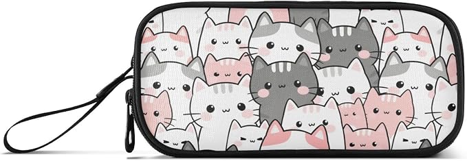 Cute Cats Kittens Pencil Case Box Boys Girls Large Pencil Pouch - Image 8