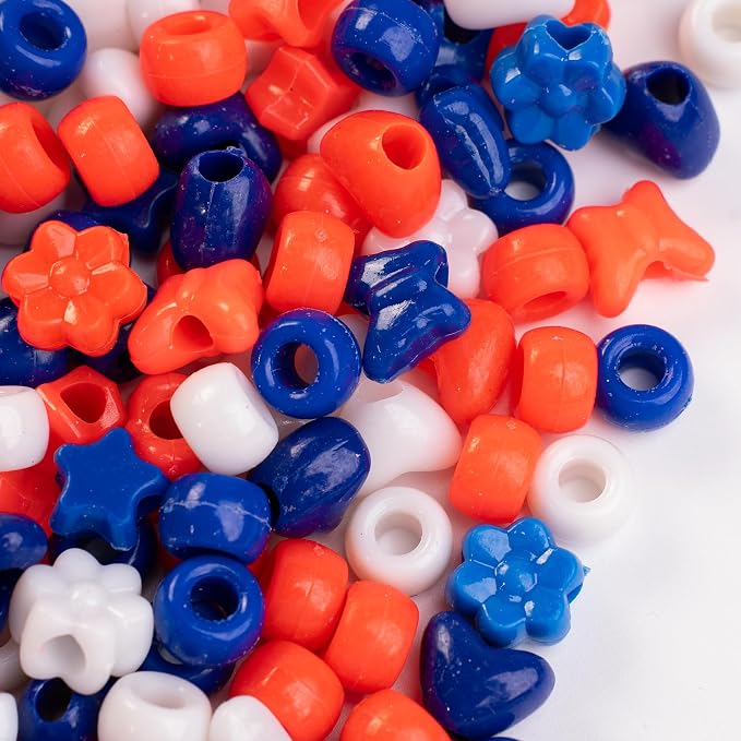 800PCS 6x9mm Valentine's Day Red Theme Pony Beads Bulk, Kandi Beads - Image 6