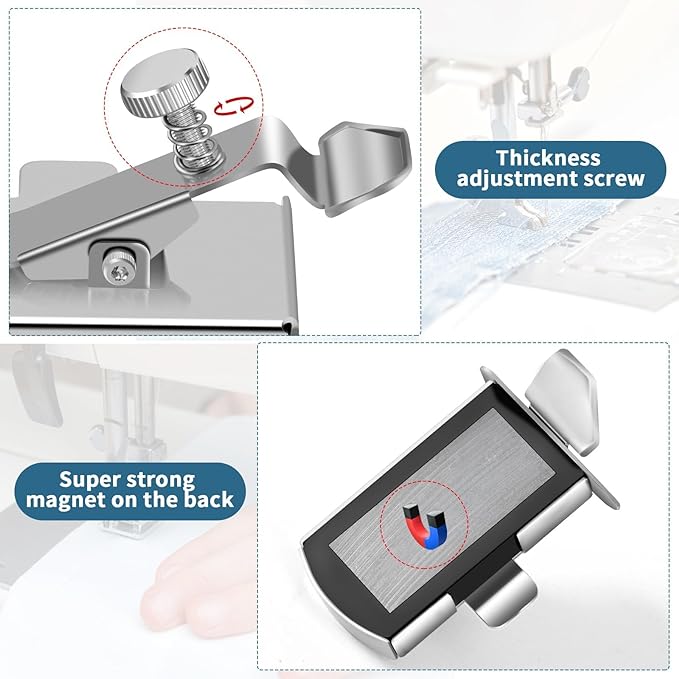 TIGARI Magnetic Seam Guide for Sewing Machine, Magnetic Sewing Guide - Image 2