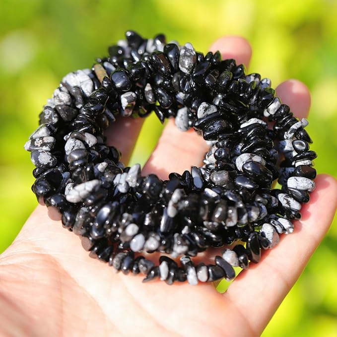 200 Pcs Crystal Chip Beads for Jewelry Making 5-8mm Snowflakes | Natural Chip - Image 2
