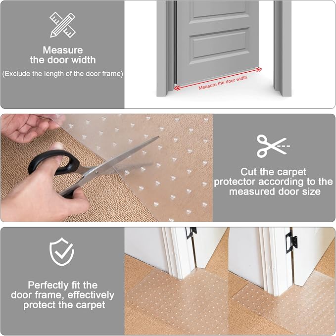 Uross Carpet Protector for Pets 3.28FT-Cat Carpet Protector for Doorway - Image 4