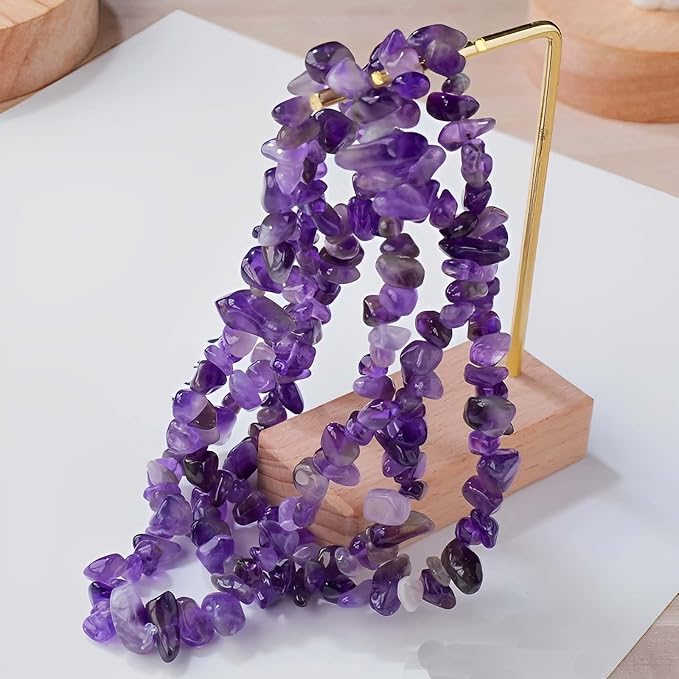 200pcs Natural Chip Stone Beads Gemstone Healing Crystal Loose Rocks Bead | - Image 4