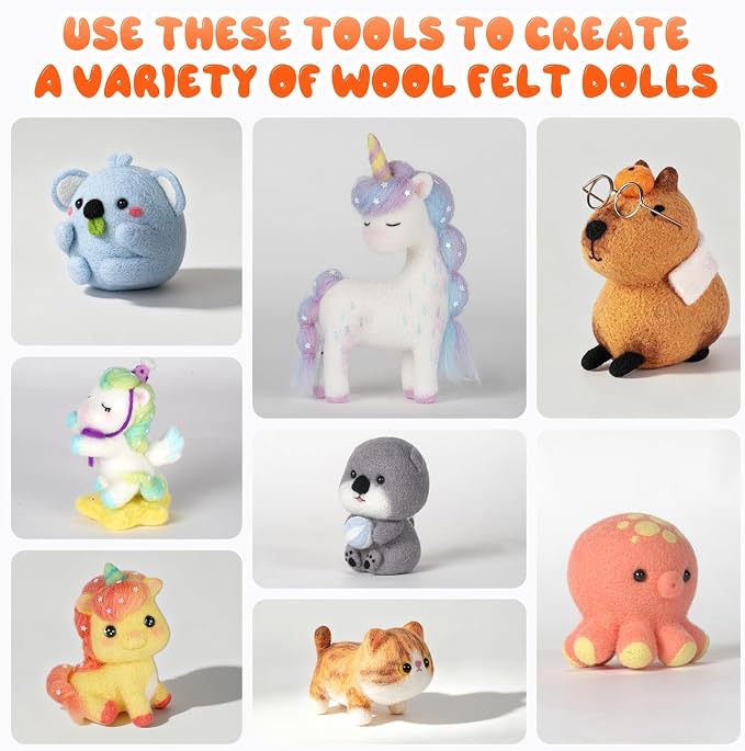 LUDOTEK 75-Piece Complete Needle Felting Tool Set - Image 7