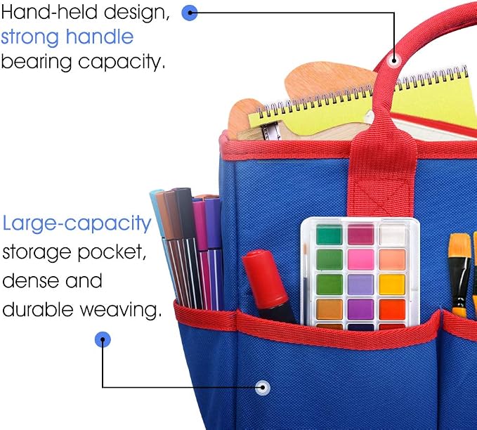 ZKOO Craft Organizer Tote Bag, Portable Art Supply Storage Caddy - Image 2