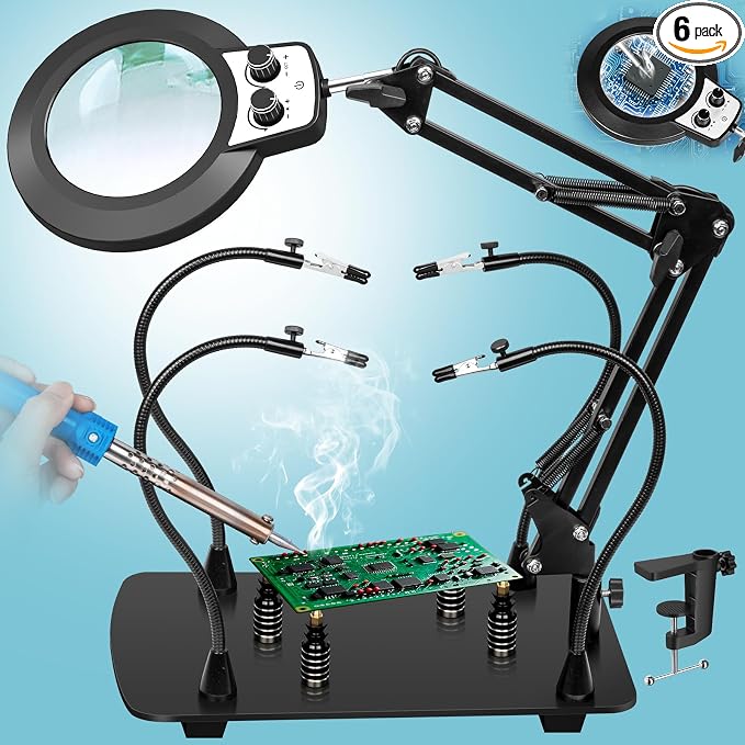 Helping Hands Soldering Station, 10X Magnifying Glass by HOME