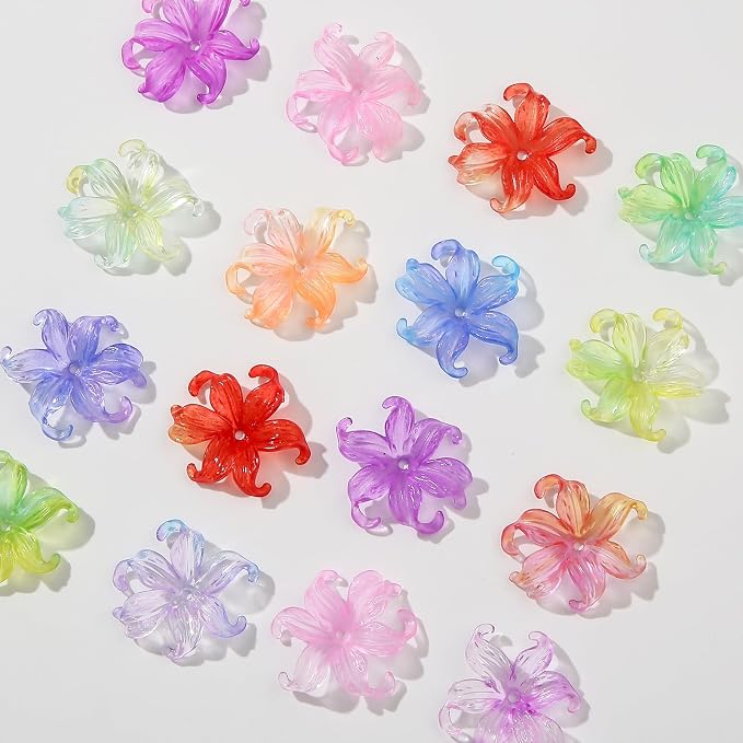 40pcs Flower Shape Beads for Jewelry Making Bracelets Necklace Bulk - Image 3