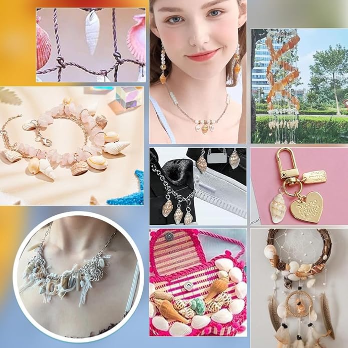 PH PandaHall Shell Pendants Spiral Seashells Craft Charms Cowrie Sea Shells - Image 6