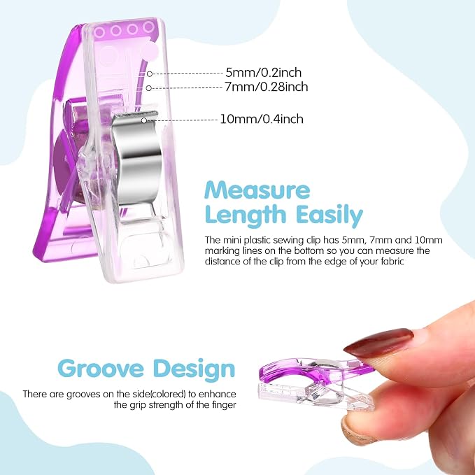 Beeveer 800 Sewing Clips for Fabric and Quilting - Image 3