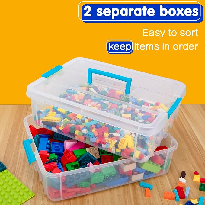 TERGOO 2 Layer Plastic Storage Containers - Image 3