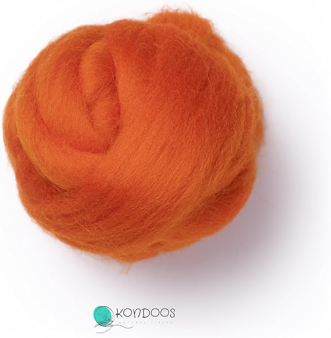 Kondoos Natural Wool roving, 2 OZ. Best Wool - Image 4