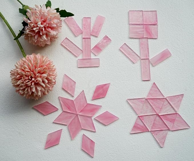 Crisp Texture Transparent Glass Mosaic Tiles, 200g Stained Glass Pieces - Image 6