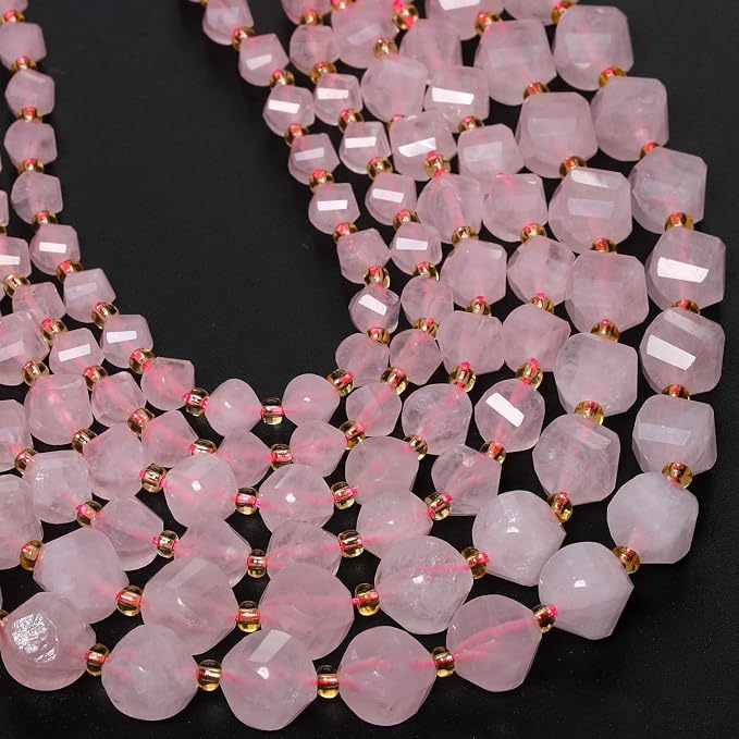 34pcs Natural Quartz Stone Beads by Yochus