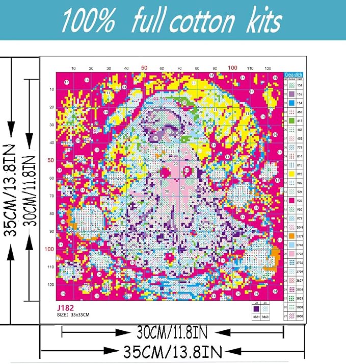 Halloween Pumpkin Stamped Cross Stitch Kits - Image 2