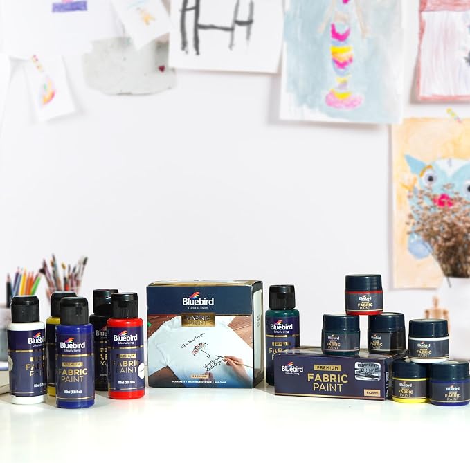 BLUEBIRD Fabric Paint, Royal Gold, 3.4 Fl Oz, Permanent Fabric Paints - Image 4