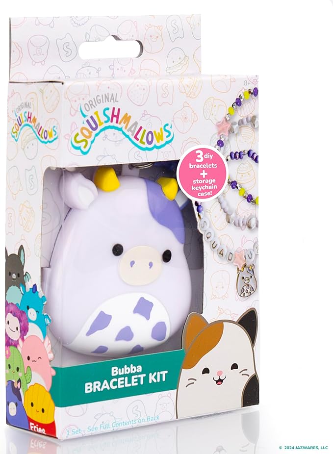 Original Squishmallows Bubba The Cow Bracelet Kit, Bracelet Making Kit - Image 8