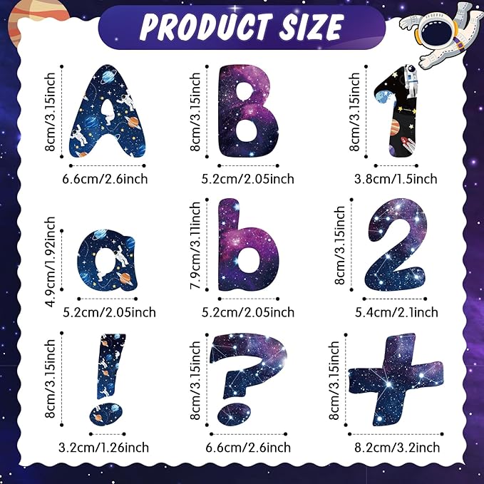 221 Pcs Bulletin Board Letters Round Alphabet Number Punctuation Symbol Combo Letter Cutouts Classroom Decoration for School Classroom Chalkboard Poster Board(Space Round)