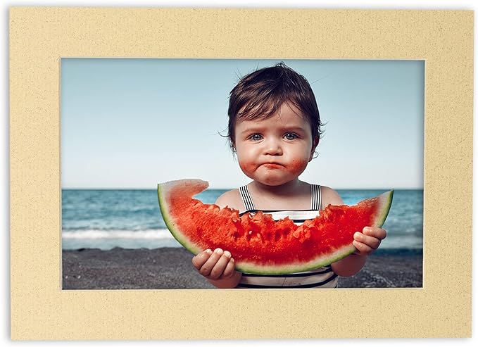 11x14 Mat for 8.5x11 Photo - Precut Tan Picture Matboard for Frames Measuring 11 x 14 Inches - Bevel Cut Matte to Display Art Measuring 8.5 x 11 Inches - Acid Free Pack of 25 MATS