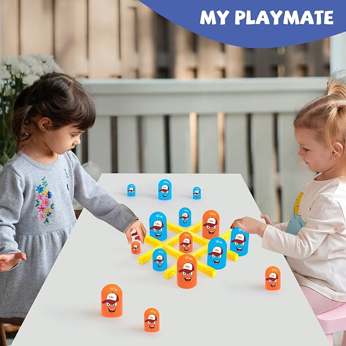 New Tic Tac Toe Game,Strategy Board Game,Head-to-Head Game,Family Games,Children's Day Gifts,Party Favors for Kids 3-8.