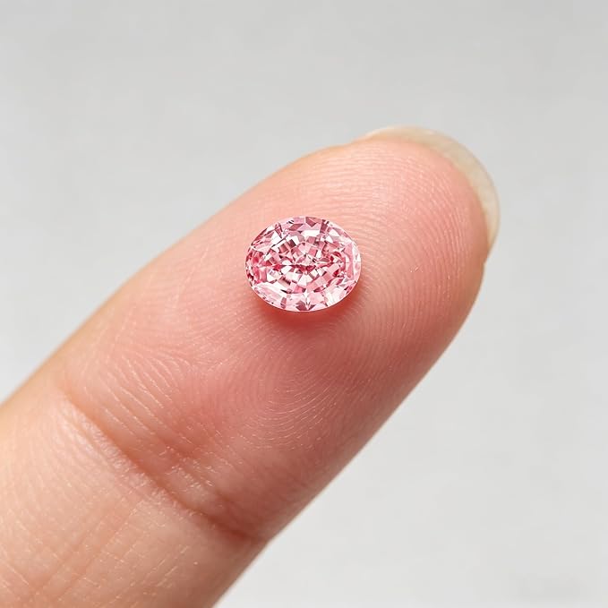 Pink Gemstone Color Cubic Zirconia Loose Beads Unset - Image 3