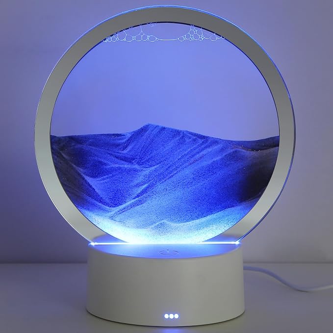 KPNUWN Moving Sand Art Liquid Motion, 3D Deep Sea Sandscape Color Quicksand by KPNUWN