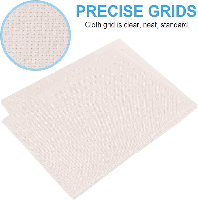 Cross Stitch Fabric 14 Count Aida Cloth 28 x 19 Inch Large Size Classic Reserve - Image 3