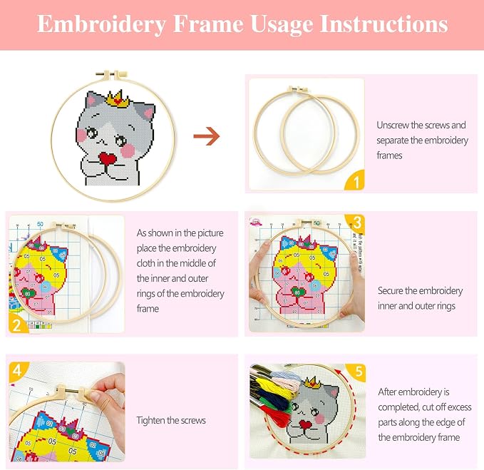 Zhenqing 4-Piece Cross Stitch Kit - Image 6