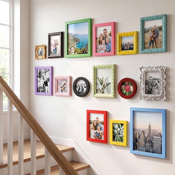 Kathfly 15 Pack Vintage Picture Frames - Image 7