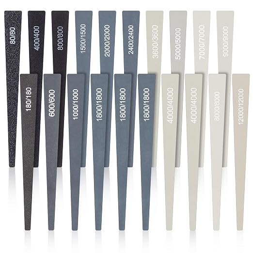 Honoson 20 Pcs Sanding Sticks for Plastic Models 3D Print Polishing Sticks by Honoson