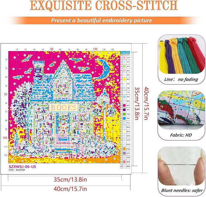 KYOQFVN Horror Cross Stitch Stamped Kits - Image 2